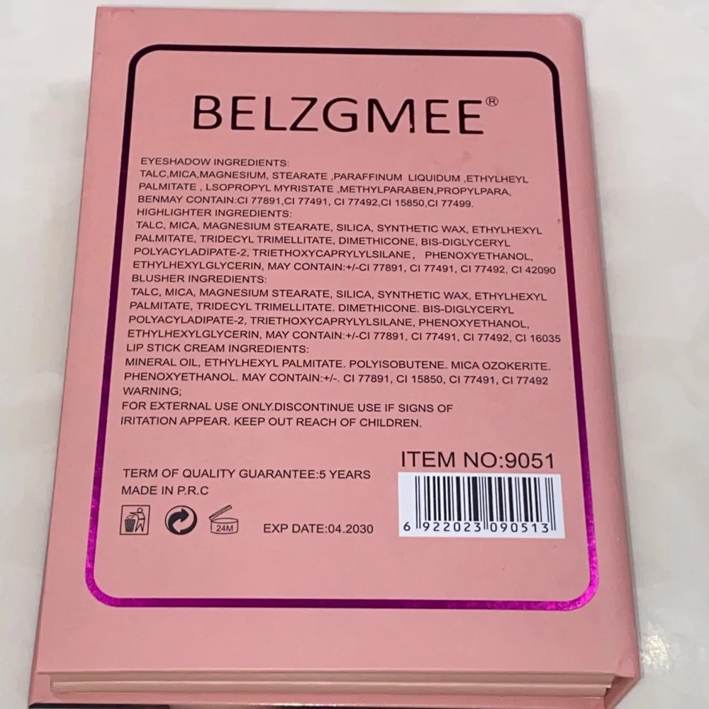 Belzgmee Fashion Eye‎ & Face Pallet - Eyeshadow, Highlight, Blusher & Gloss, NIB